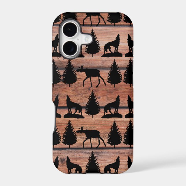 Wild Moose Wolf Wilderness Mountain Cabin Rustic (Back)
