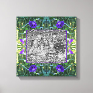 Wild Morning Glory Flowers Create Your Own Photo Canvas Print