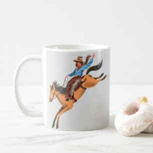 Wild Morning Ride – Whimsical Cowboy Coffee Mug