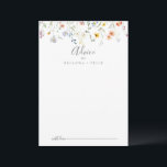 Wild Multicolor Floral Wedding Advice Card<br><div class="desc">This wild multicolor floral wedding advice card is perfect for a rustic wedding. The design features watercolor pink, blush, purple, navy and white elegant flowers with emerald green leaves. These cards are perfect for a wedding, bridal shower, baby shower, graduation party & more. Personalise the cards with the names of...</div>