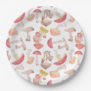 Wild mushroom Paper Plate