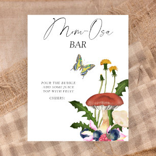 Wild mushrooms baby shower Momosa bar Poster
