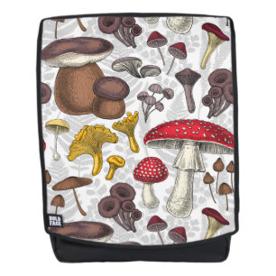 Wild mushrooms backpack