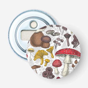 Wild mushrooms bottle opener