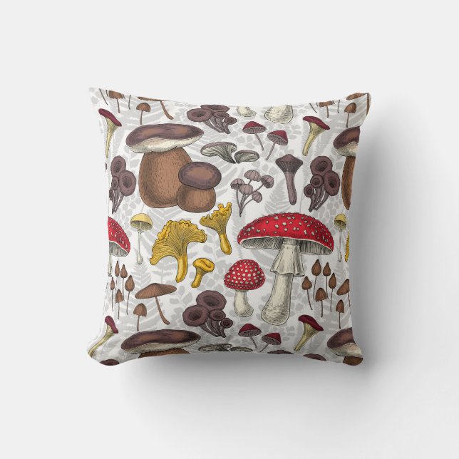 Wild mushrooms cushion (Front)