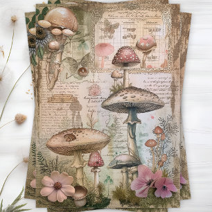 WILD MUSHROOMS DECOUPAGE TISSUE PAPER