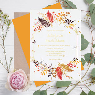 Wild Mushrooms Forest Flower Fern Foliage Wedding