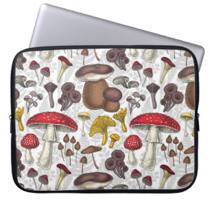 Wild mushrooms laptop sleeve