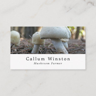 Wild Mushrooms, Mushroom Farmer Business Card