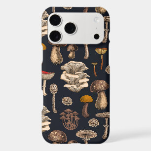 Wild Mushrooms  on graphite black