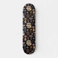 Wild Mushrooms on graphite black