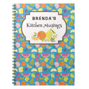 Wild mushrooms pattern custom notebook