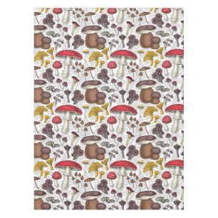 Wild mushrooms tablecloth