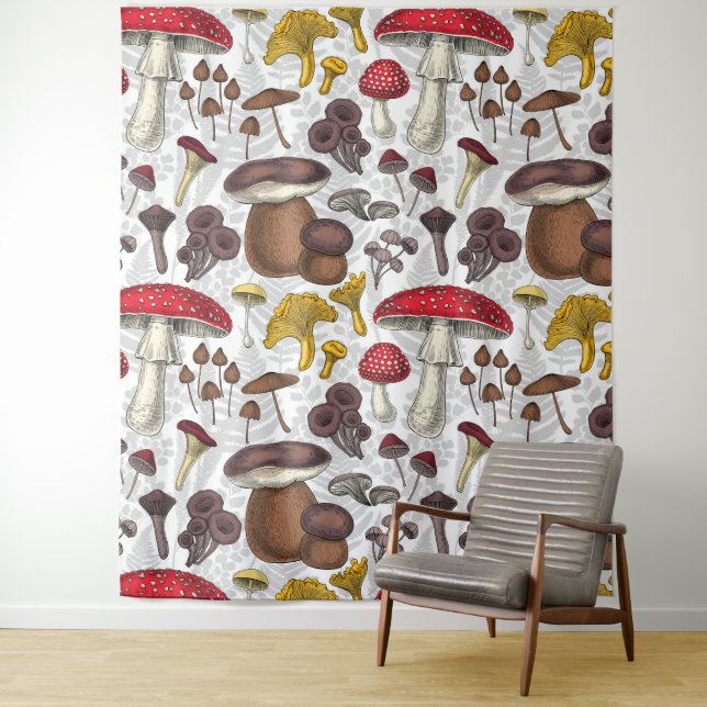 Wild mushrooms tapestry (In Situ)