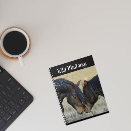Wild Mustang Horse Spiral Photo Notebook