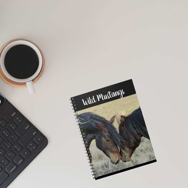 Wild Mustang Horse Spiral Photo Notebook (Creator Uploaded)