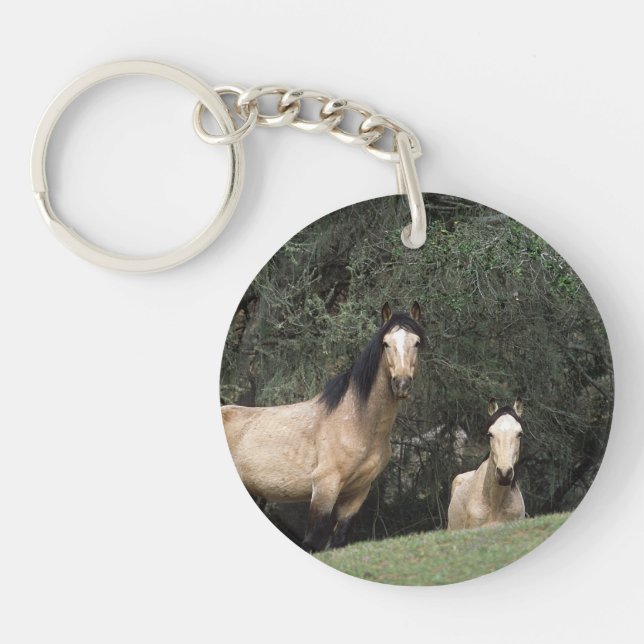 Wild Mustang Horses 6 Key Ring (Front)