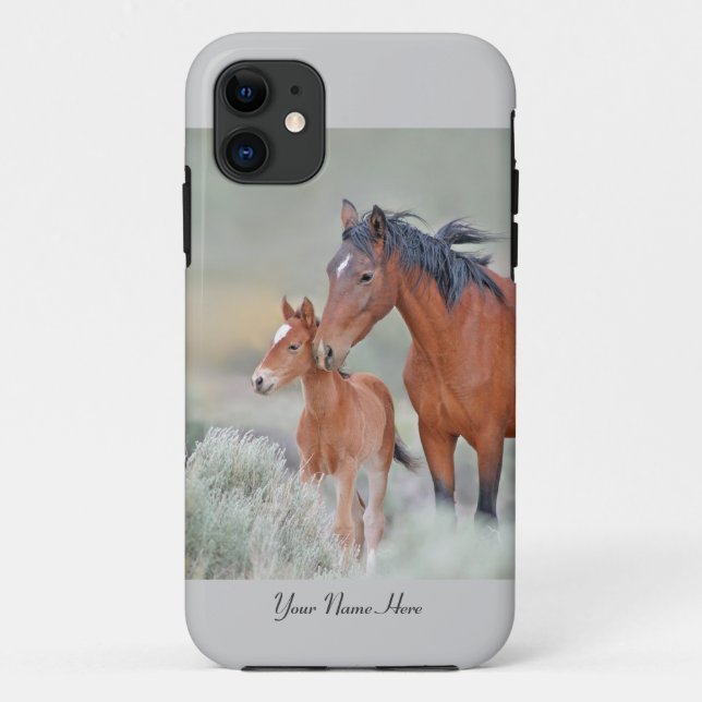 Wild Mustang Horses iPhone5 Case (Back)