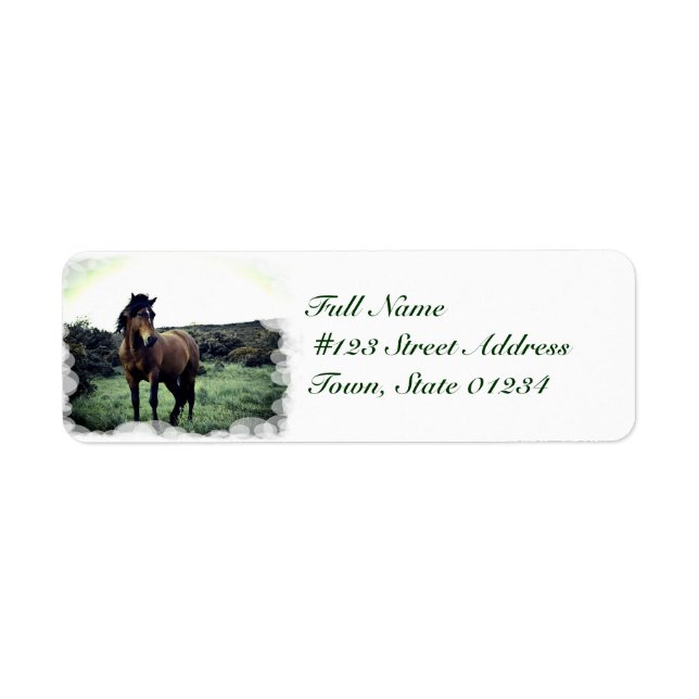 Wild Mustang Mailing Labels (Front)