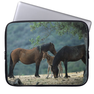 Wild Mustang Mare & Foal Laptop Sleeve