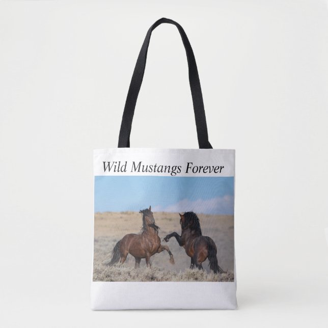 Wild Mustangs Forever Tote Bag (Front)