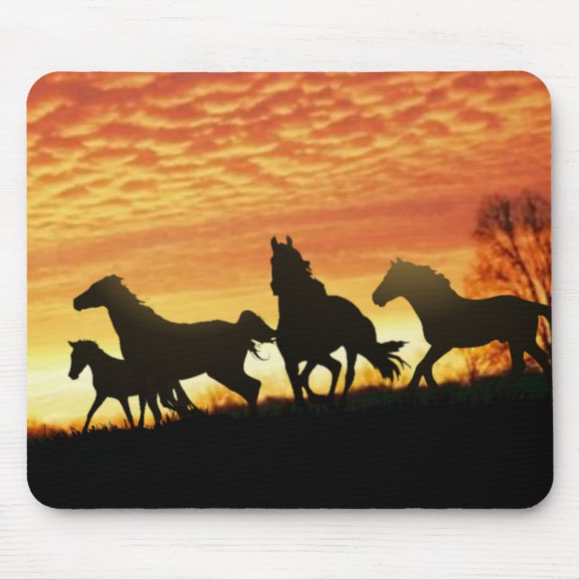 Wild Mustangs Mouse Mat (Front)
