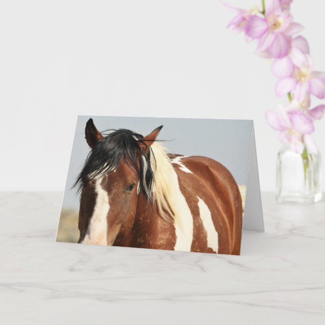 Wild Mustangs of the West Card (Orchid)