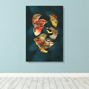 Wild Nature Birds of a Feather Canvas Print