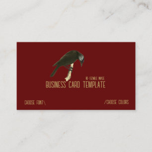 Wild Nature BlackBirds Raven Business Card