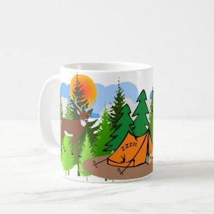 Wild Nature Camping Forest Adventure Outdoor  Coffee Mug