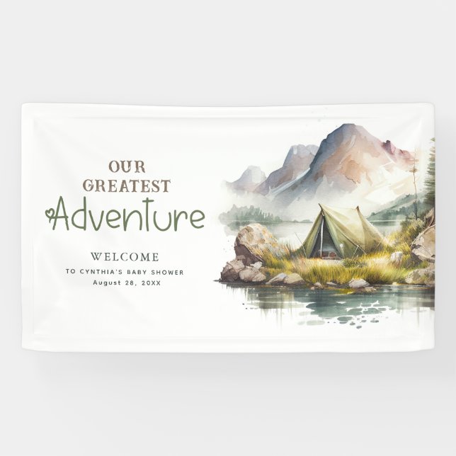 Wild Nature Camping Inspired Welcome Sign (Horizontal)