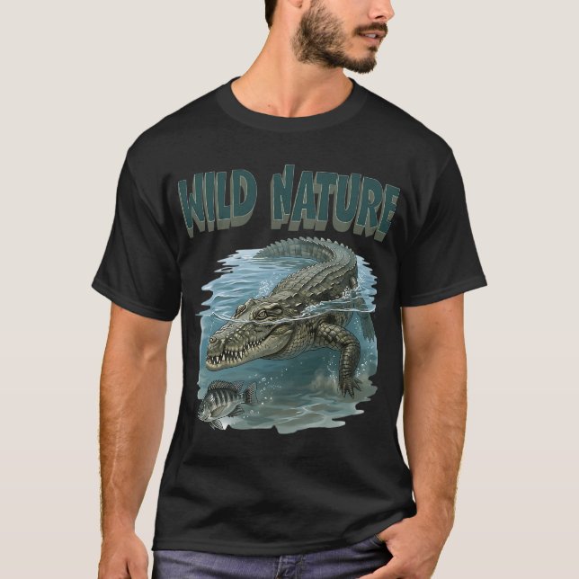 Wild Nature Crocodile T-Shirt (Front)