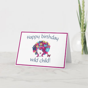 Wild Nature Girl Card