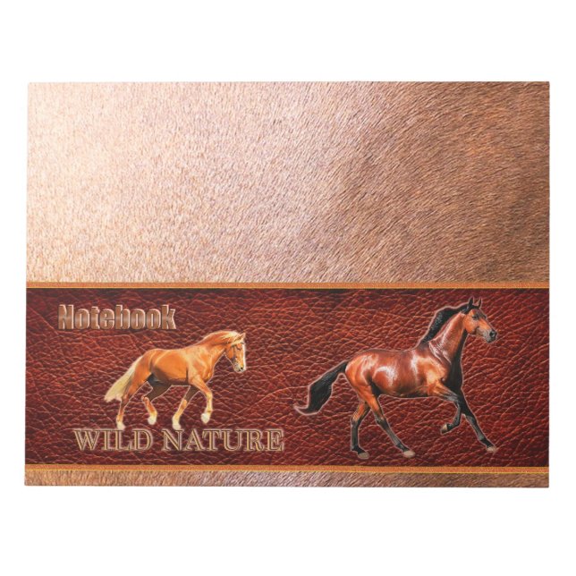 WILD NATURE - HORSE design collection Notepad (Front)