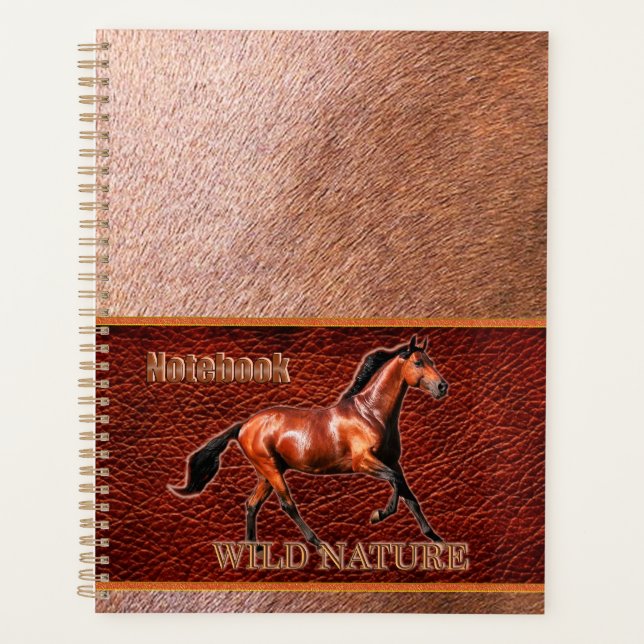 WILD NATURE - HORSE design collection Planner (Front)