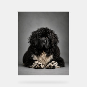 Wild Newf Hair, Don't Care Acrylic Sign