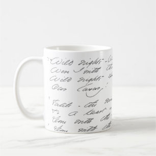 Wild nights, wild nights Manuscript Coffee Mug