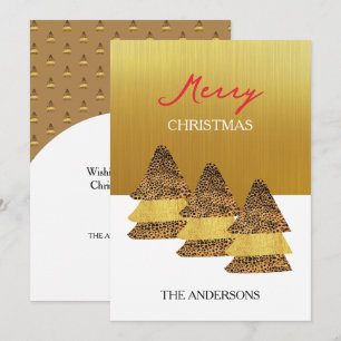 Wild Noel Pattern Holiday Card
