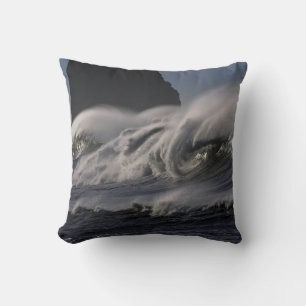 Wild Ocean Waves Storm at Sea Cushion