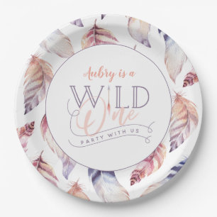 wild one 1st birthday birthday party paper plate