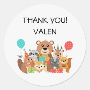 Wild One 1st Birthday Classic Round Sticker