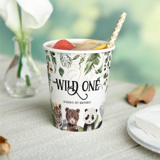 Wild One 1st Birthday | King of Things Crown Paper Cups (Insitu)