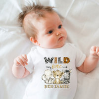 Wild One 1st Birthday Lion Zebra Elephant