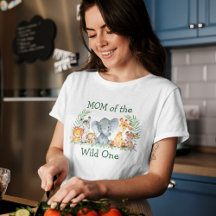 Wild One 1st Birthday Safari Animals Mum