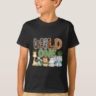 Wild One 1st Birthday Safari Family Matching T-Shirt