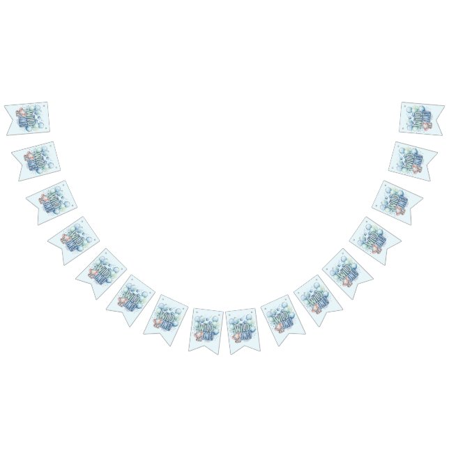 Wild One 1st Birthday Watercolor Bunting (All)