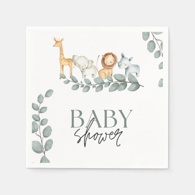 wild one 1st birthday,young wild three 2nd 3rd,cut napkin (Front)