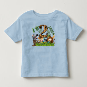 Wild One 2nd Birthday Party Toddler T-Shirt