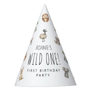 Wild One! Aussie Animal Birthday Party Welcome Hat