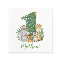 Wild One Baby 1st Birthday Jungle Safari T-shirt